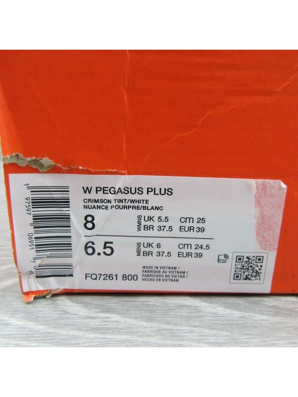 Nike Pegasus Plus Crimson Tint Women's Running Shoes Size 8 NEW - Picture 14 of 14